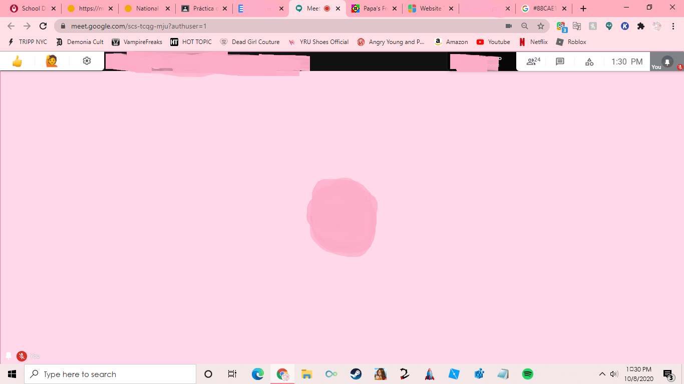 Light Pink Google Meet Userstyles Org