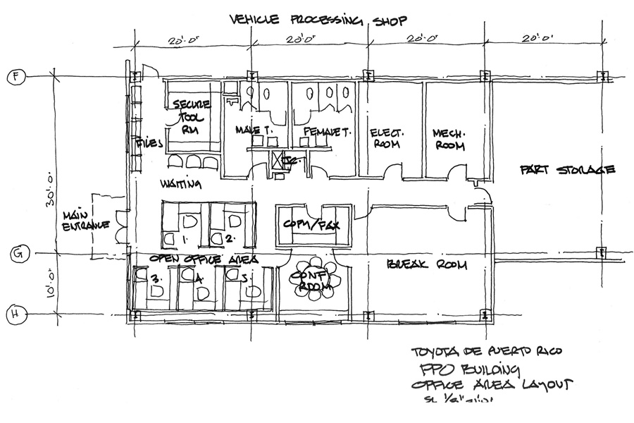 TOYOTA DISTRIBUTION CENTER VArchitecture