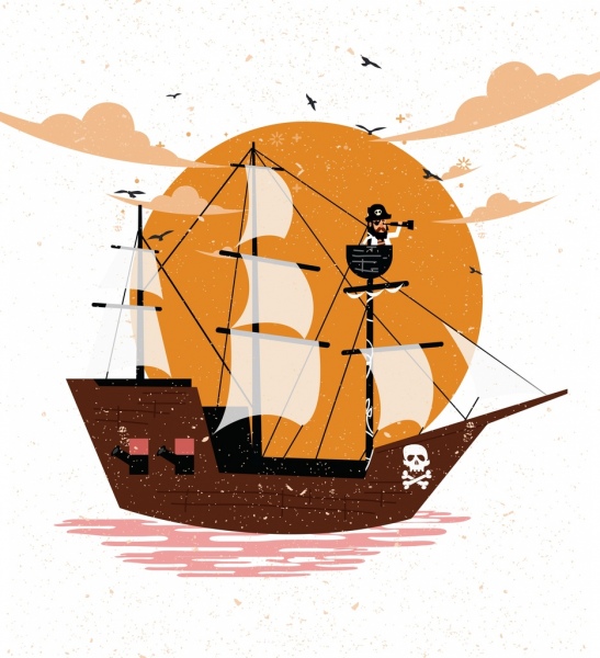 Our popular boat tour is located at harborwalk village in destin, fl. Pirate Ship Silhouette Vector at Vectorified.com