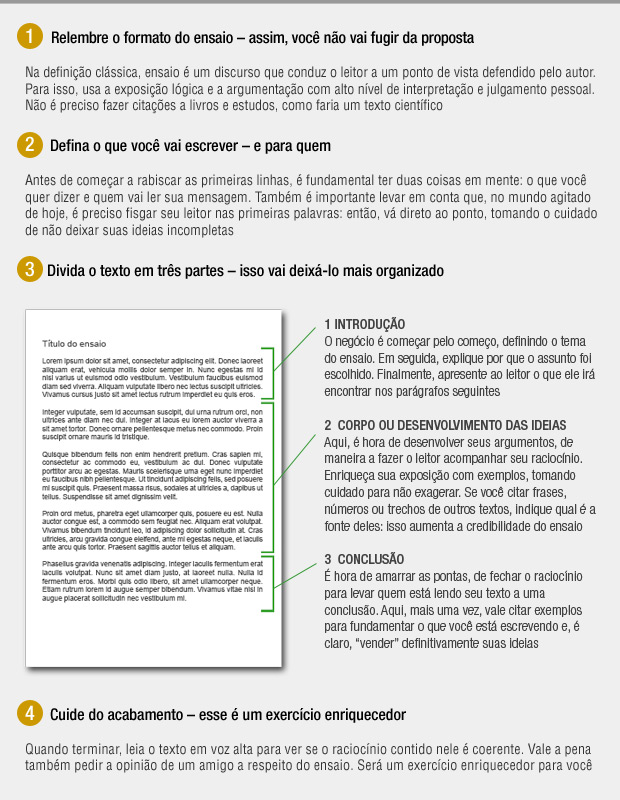 Como Escrever Um Bom Ensaio Veja