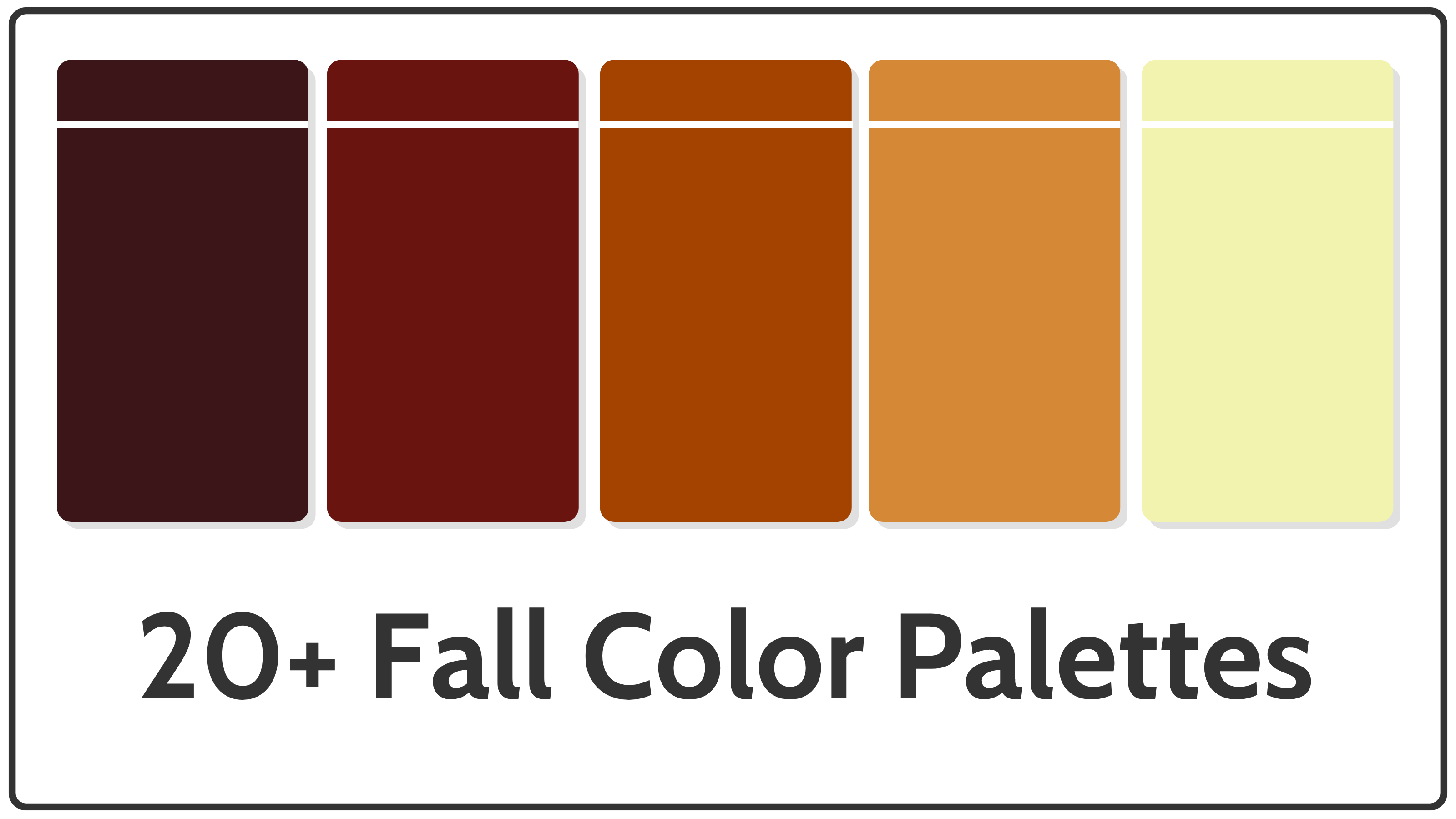 Every instagram account has a different color. 20 Best Fall Color Palettes For 2021 Venngage