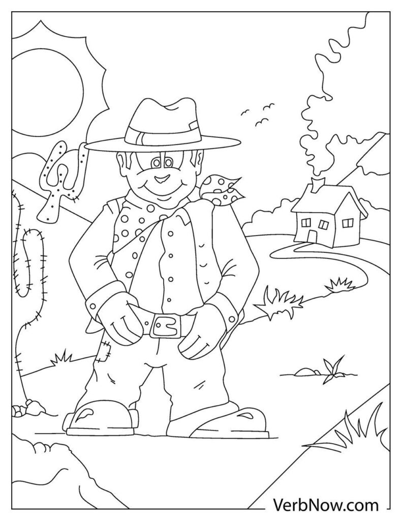 free cowboy coloring pages book for download printable pdf verbnow