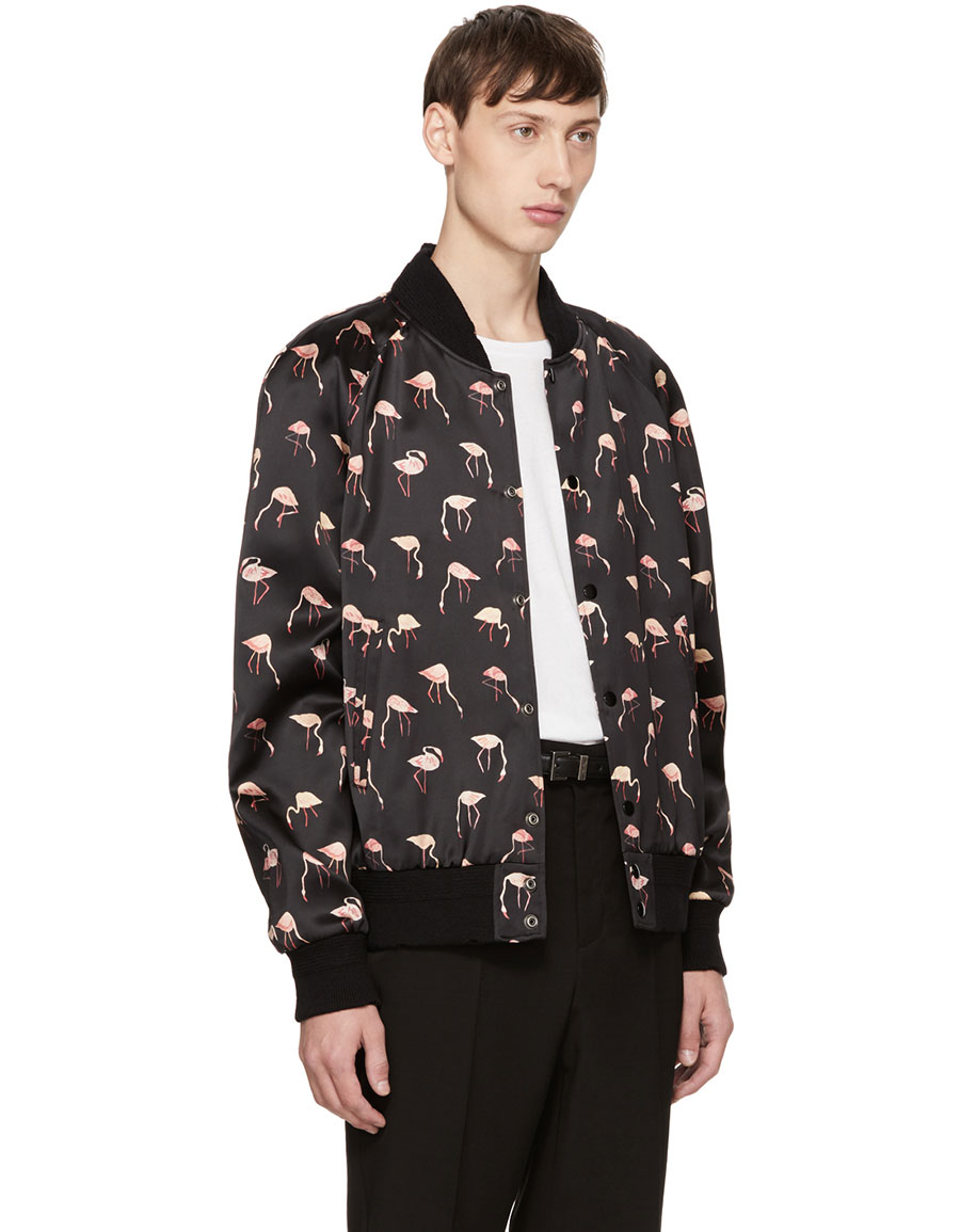 saint laurent flamingo jacket