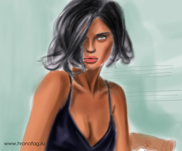 нарисовать девушку в фотошопе