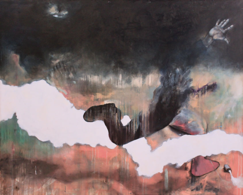 Painting of response to police violence in Apartheid South Africa