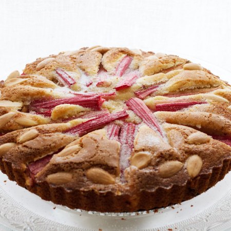 Gluten Free Rhubarb and Almond Cake