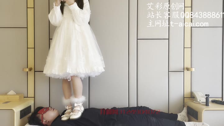 #素踩踏 #00后小彤 纯白 lolita lo鞋