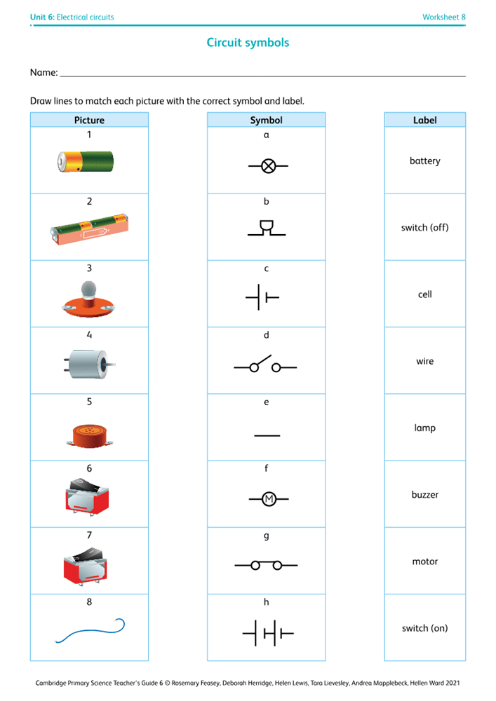 Draw Circuit Diagrams Worksheet Circuit Diagram