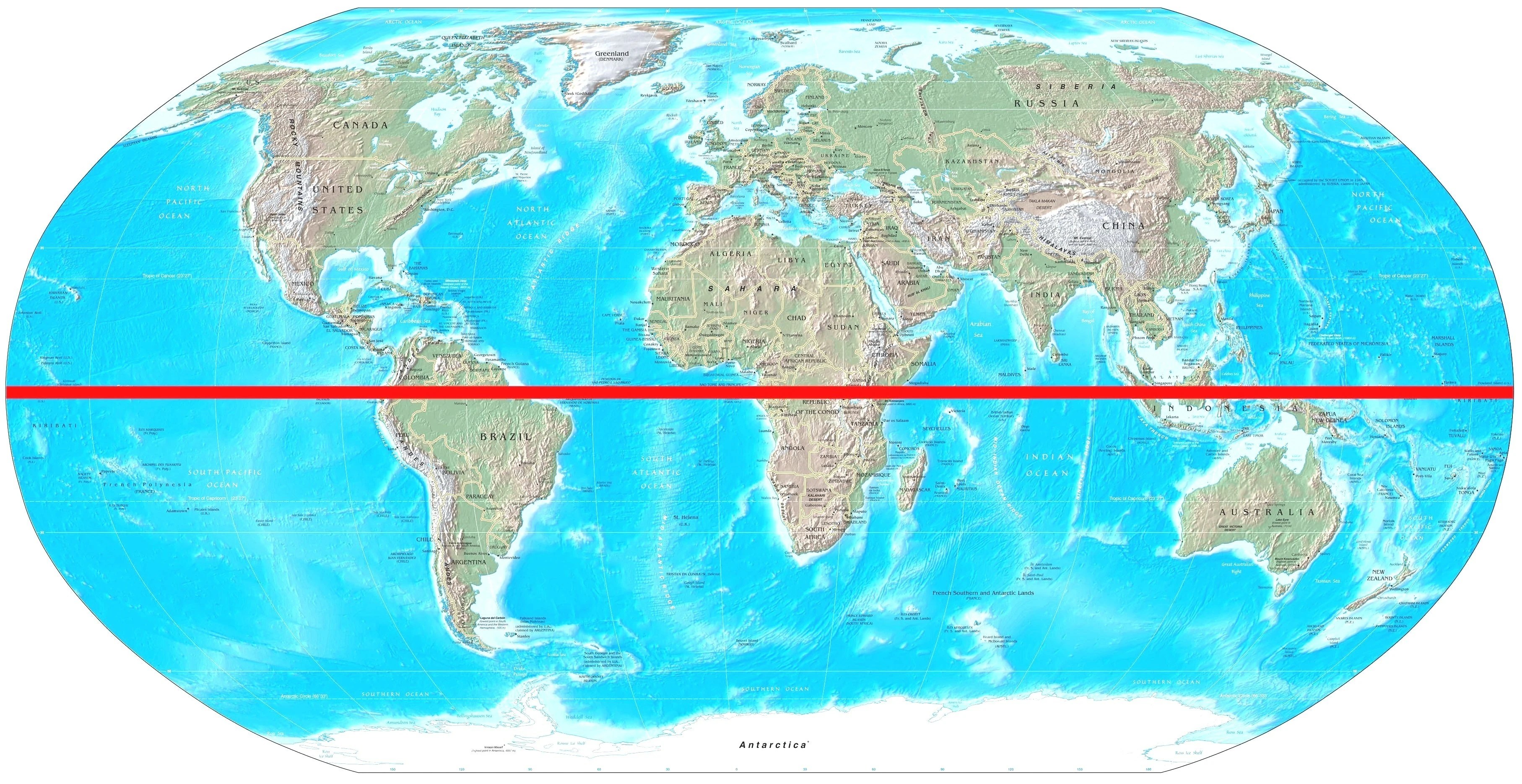 39 earth map equator