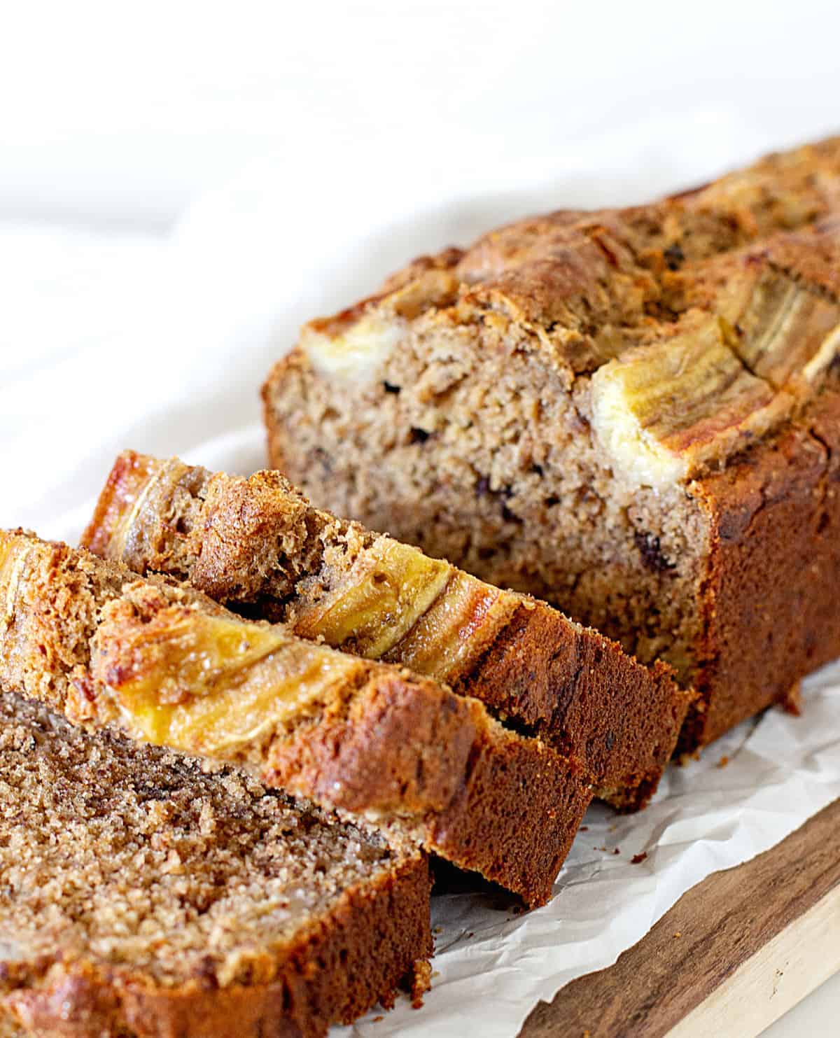 There’s something therapeutic about kneading bread, but all the prepping and waiting and rising aren’t always what you want to go through when you want some warm, fresh bread on a busy day. Chocolate Chip Banana Bread Recipe One Bowl Vintage Kitchen Notes