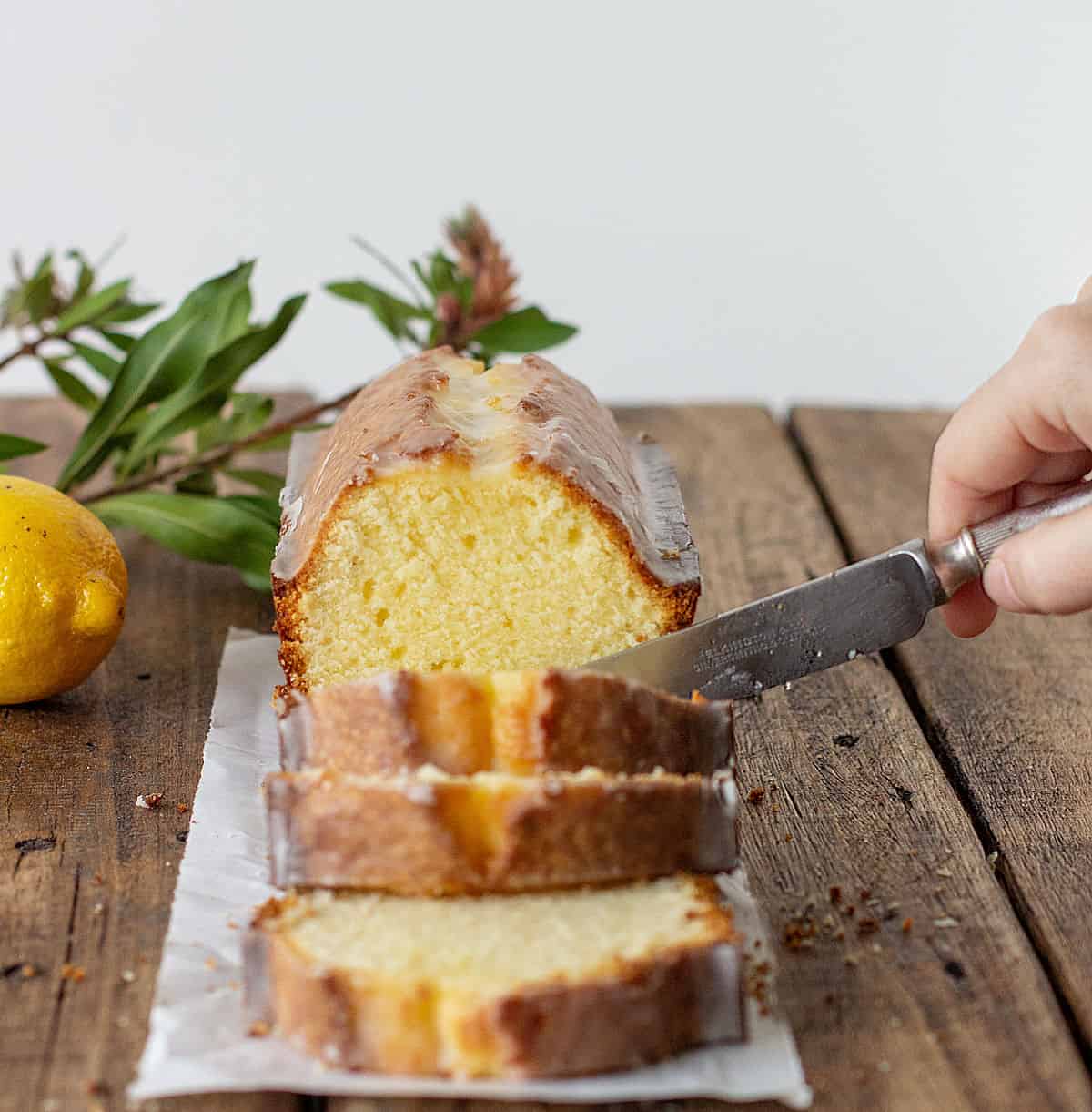 2 beat butter, sugar and sour cream in large bowl with electric mixer on medium speed until light and fluffy. Lemon Sour Cream Pound Cake With Video Vintage Kitchen Notes