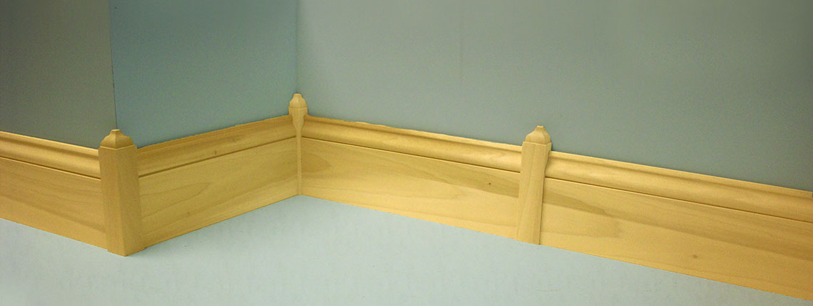 Walnut, red oak, quartersawn red oak, white oak and quartersawn white oak. Moulding - Moulding Blocks