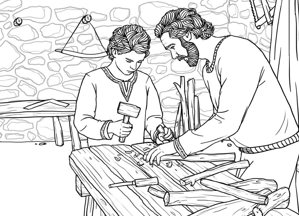 Choose from two difference coloring pages and read a brief bio on this saint's life. Coloring Pages The Virtual St Joseph Altar