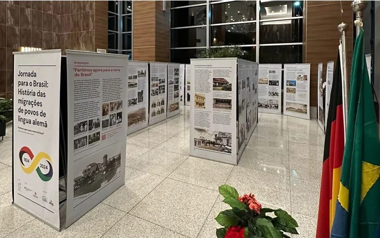 exposição comemorativa aos 200 anos da imigração alemã no brasil