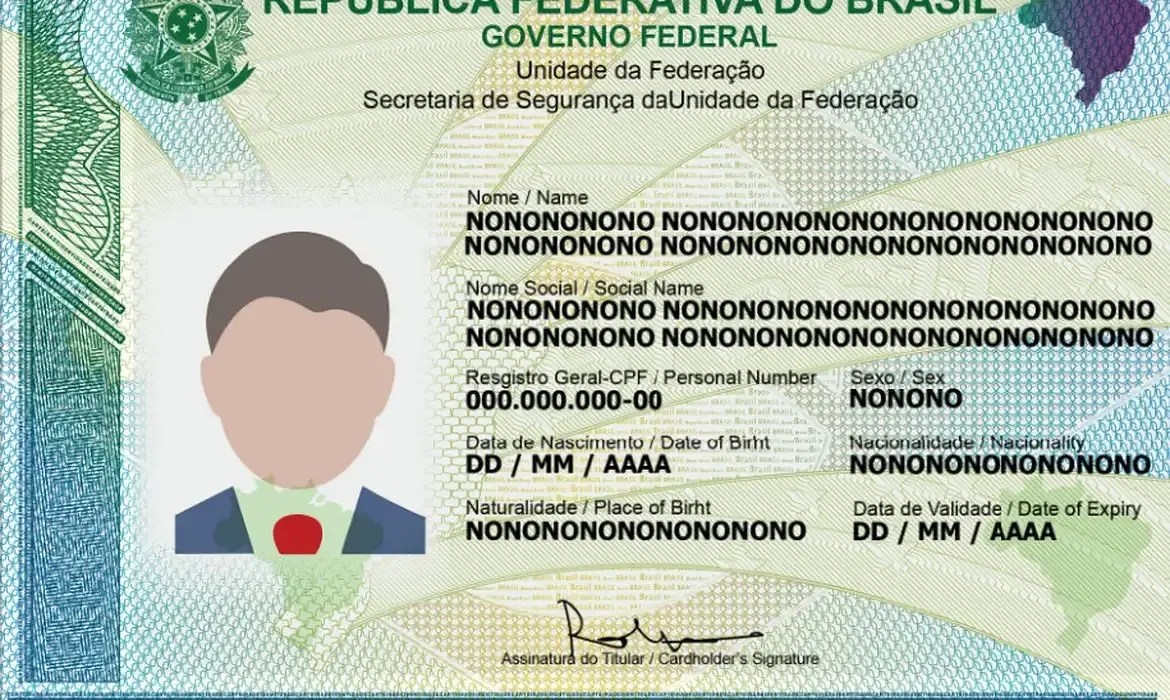  carteira de identidade nacional