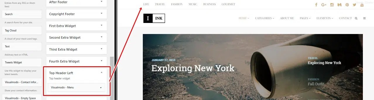 And sure thing you are free to adjust the widget's overall design the way you . Adding Widgets on WordPress Top Header - Visualmodo Guides