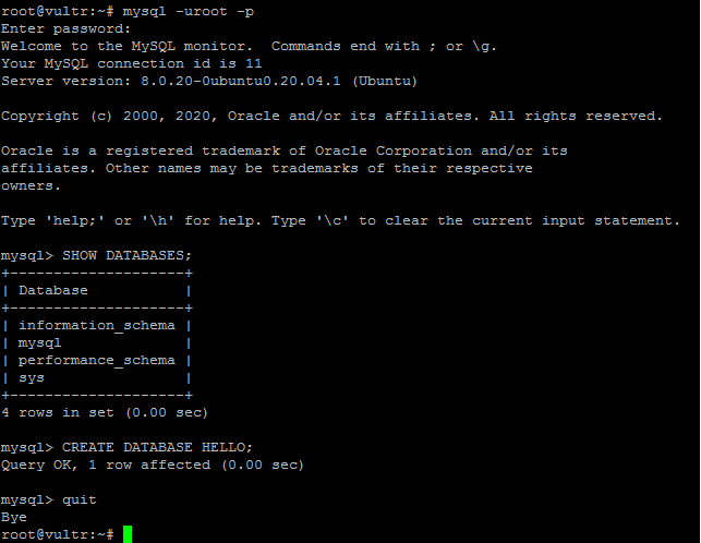 MySQL commands 2 – VPS Guides & Tutorials