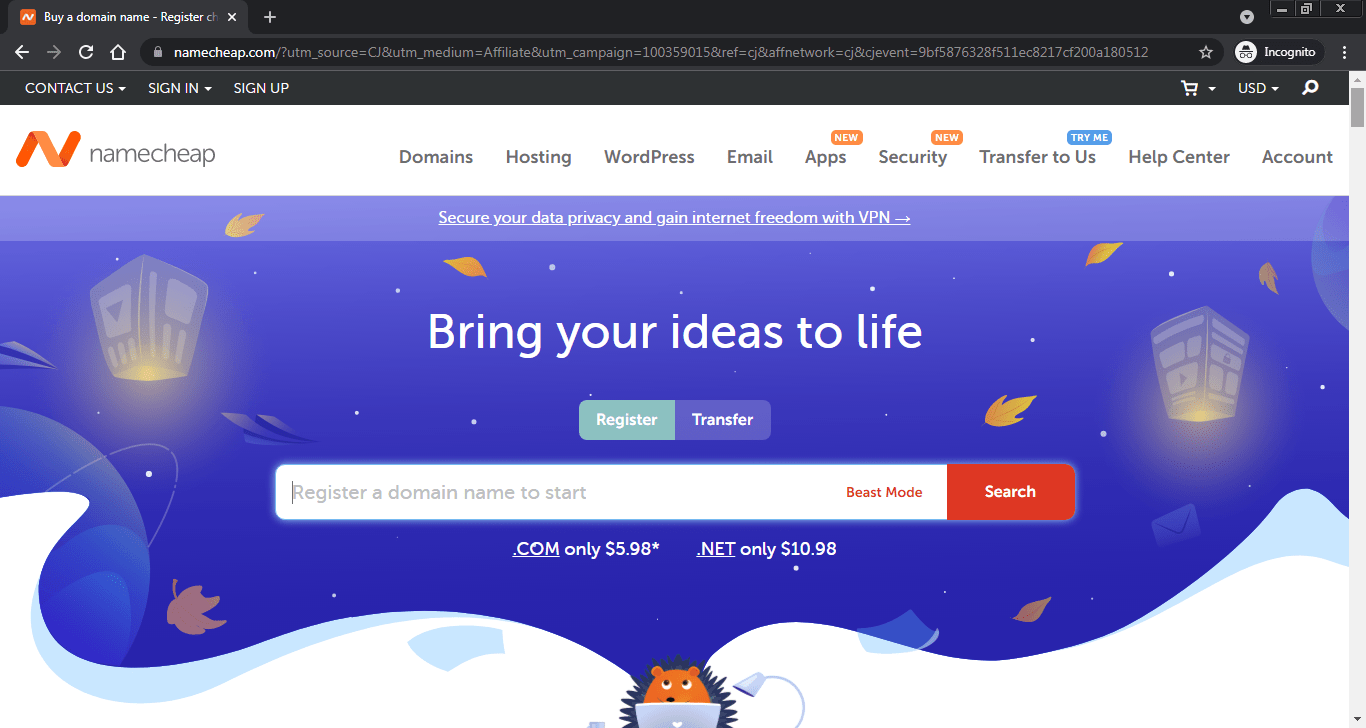 Get a free domain name when you bundle domain registration and web . Domain Registration Learn How To Register Your Own Domain