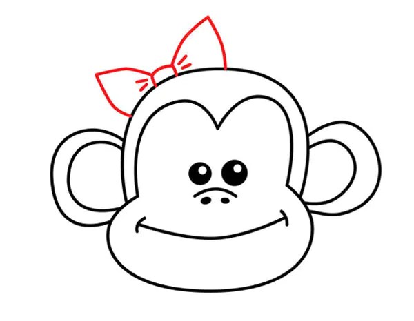 обезьянка рисовать для детей