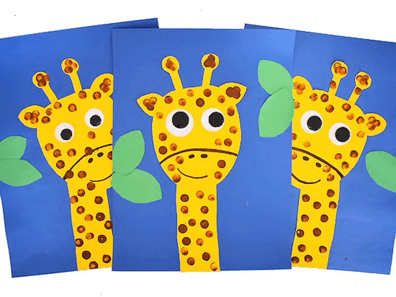 шаблон дорисуй жирафа