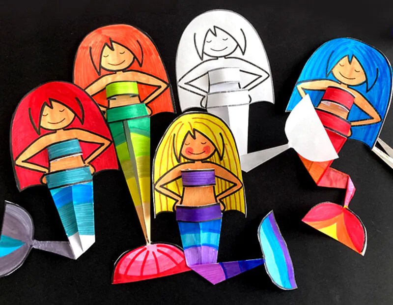 как нарисовать русалочку ребенку