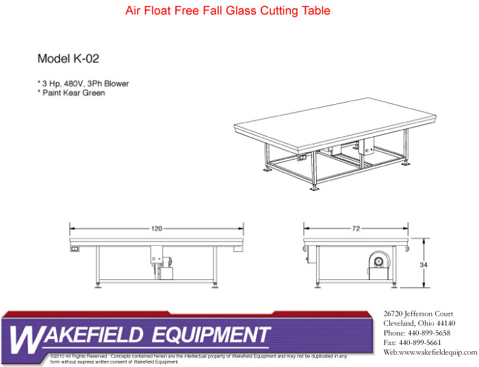 Air Float Tables Wakefield Equipment