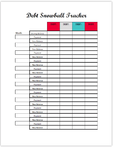 10 free printable budget worksheets