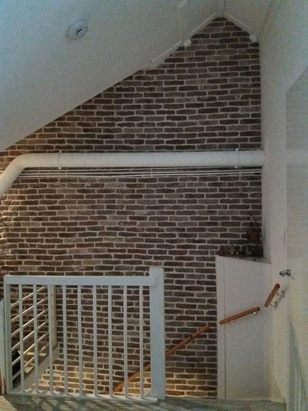 ideeen zolder verbouwing en trapgat inspiratie met steenstrips van Wall of Steen