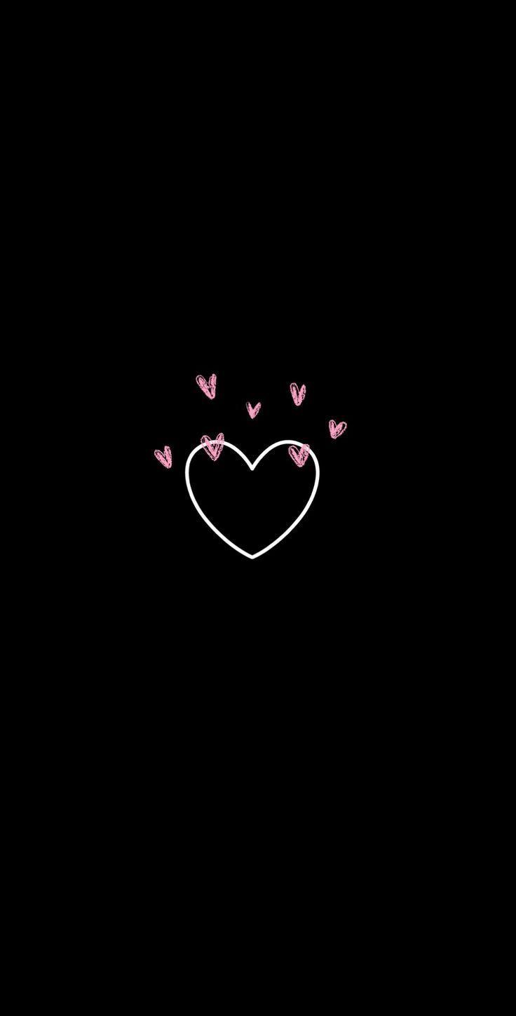 Enjoy free shipping on most stuff,. Cute Black Heart Wallpapers Top Free Cute Black Heart Backgrounds Wallpaperaccess