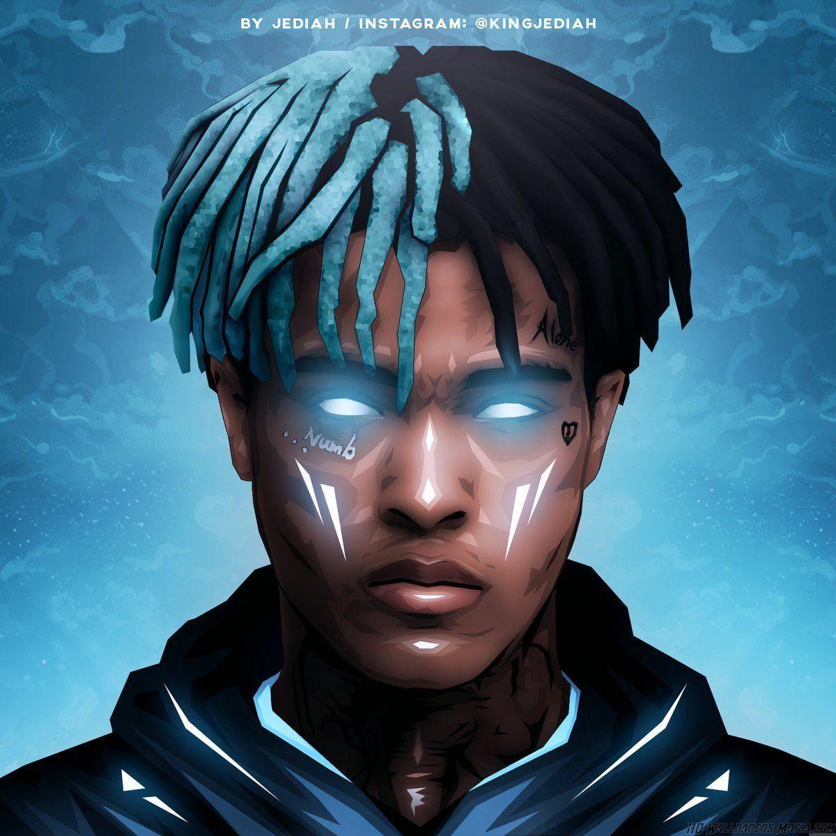 Juice wrld wallpaper iphone #juicewrldwallpaperiphone wallpapers resultado de imagem para xxxtentation #xxxtentacion #wallpaper #fire #rip #legend image by mason bodell. Xxxtentacion Blue Hair Wallpapers Top Free Xxxtentacion Blue Hair Backgrounds Wallpaperaccess