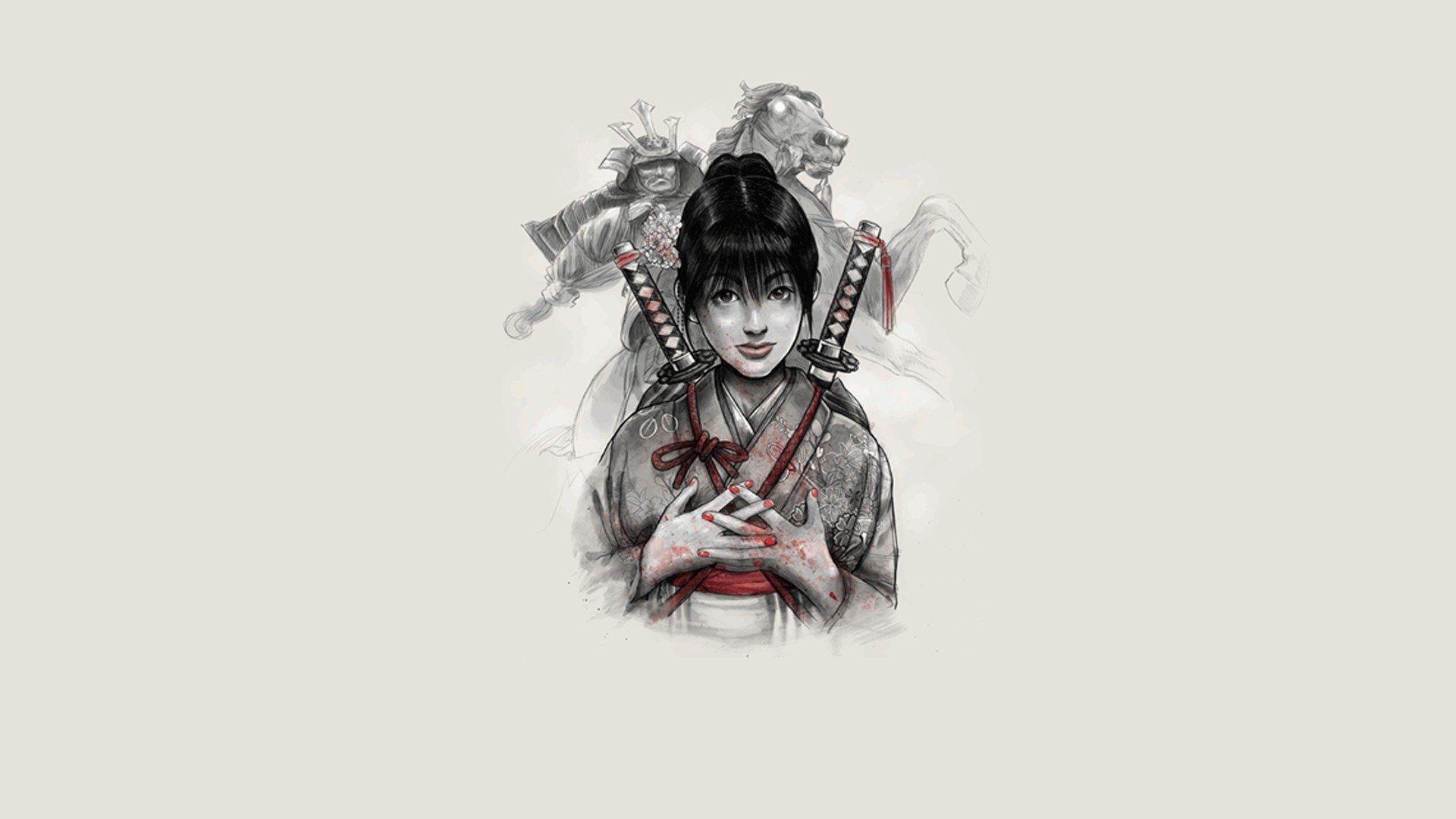 Collezione 184 Tattoo Geisha Samurai Wallpaper Completato