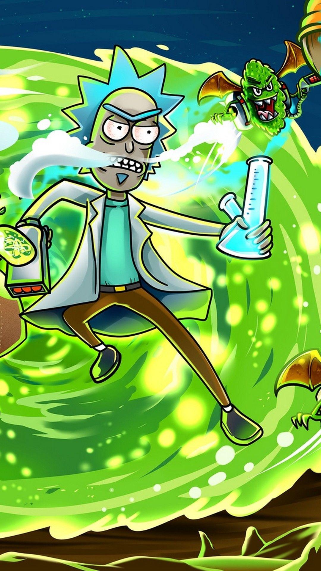 Hd wallpaper rick and morty cartoon iphone is high . Rick and Morty Stoner Wallpapers - Top Free Rick and Morty Stoner Backgrounds - WallpaperAccess