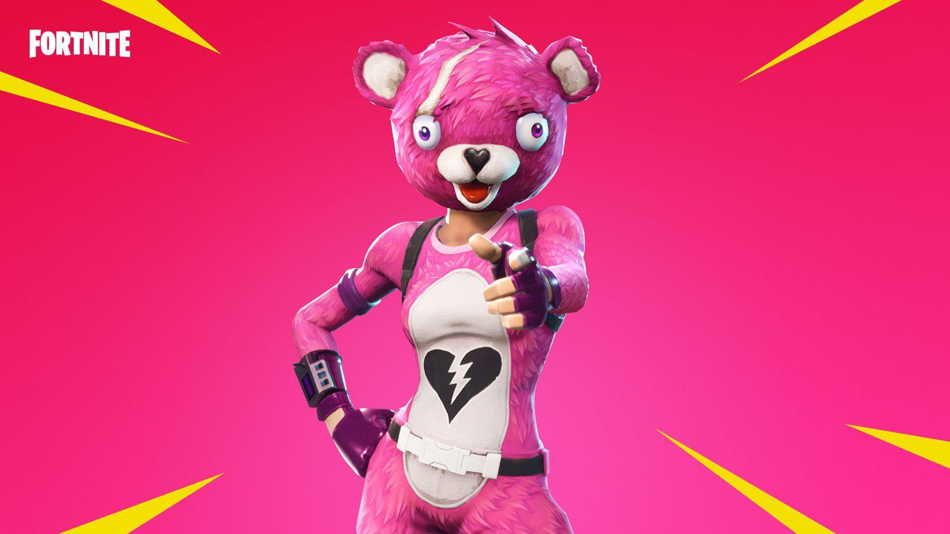 Fortnite Pink Bear Wallpapers Top Free Fortnite Pink Bear Backgrounds Wallpaperaccess