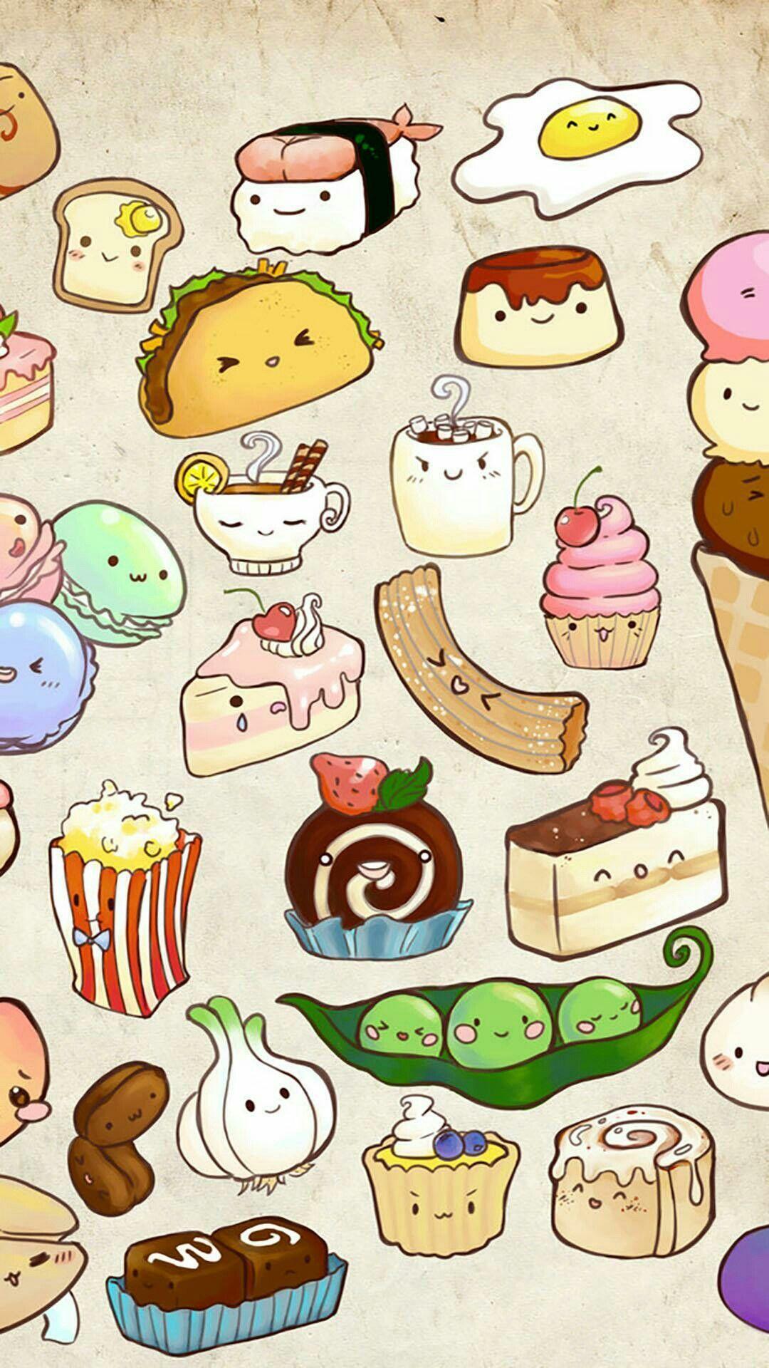 Wallpaper wallpaper iphone cute kawaii wallpaper cute pastel wallpaper. Cute Kawaii Food Wallpapers Top Free Cute Kawaii Food Backgrounds Wallpaperaccess