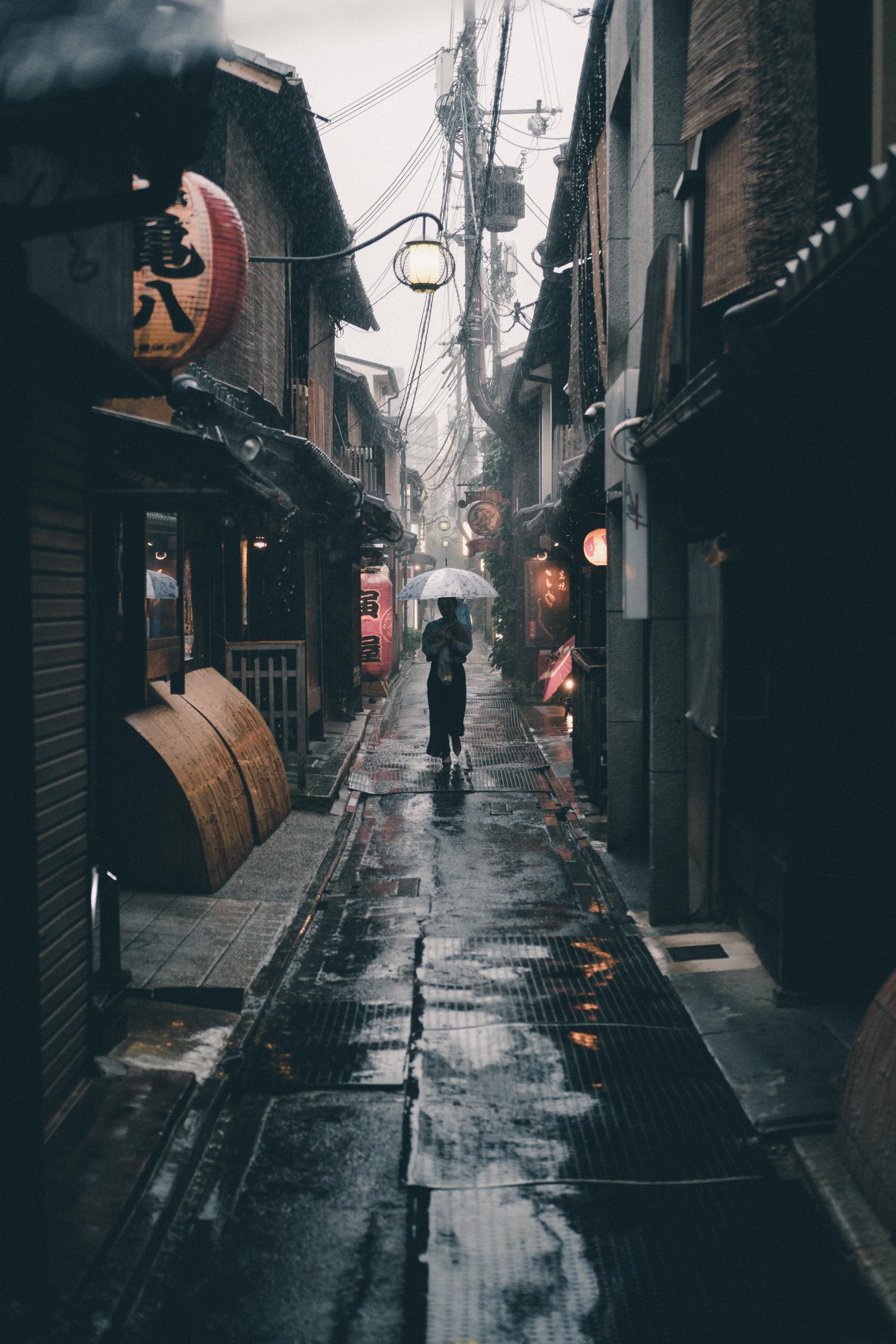 Kyoto, japan at night ultra hd desktop backgrounds wallpapers for 4k. Kyoto Rain Wallpapers Top Free Kyoto Rain Backgrounds Wallpaperaccess