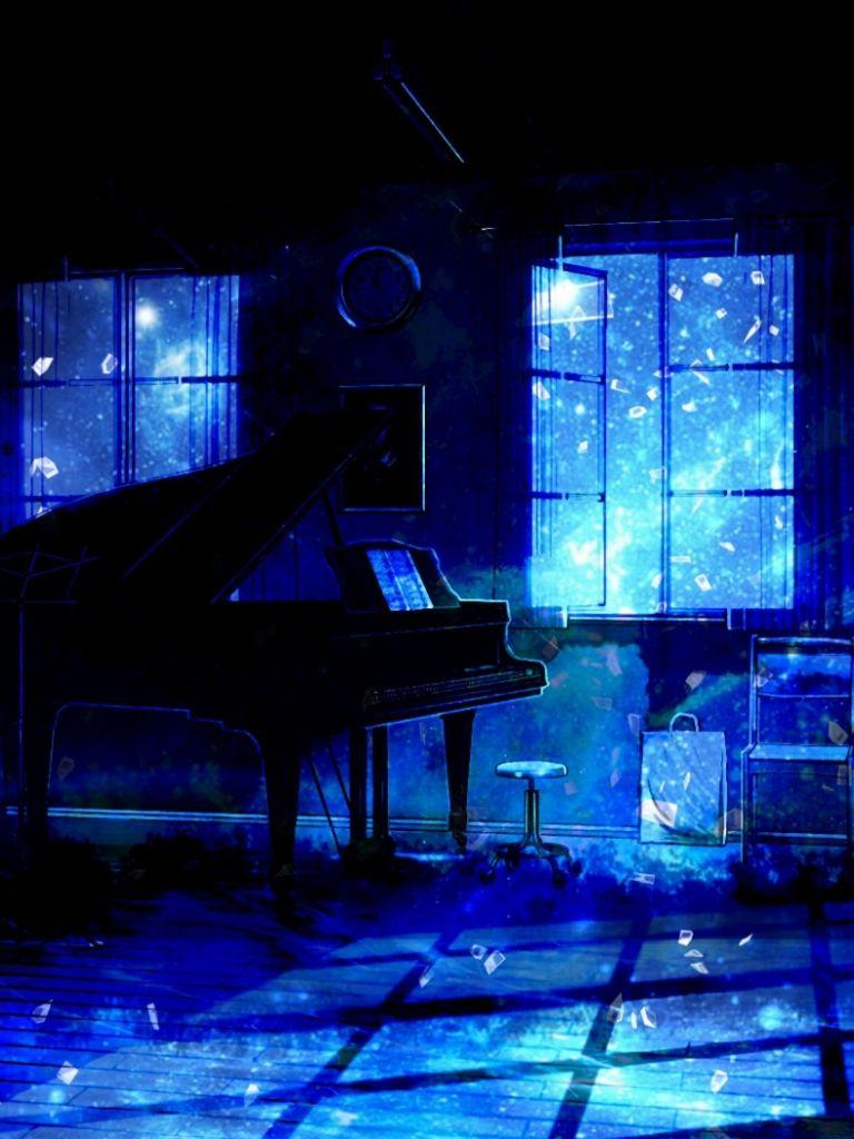 938x1668 download wallpaper 938x1668 piano, silhouette, space, illusion, anime iphone 8 7 . Anime Piano Wallpapers Top Free Anime Piano Backgrounds Wallpaperaccess