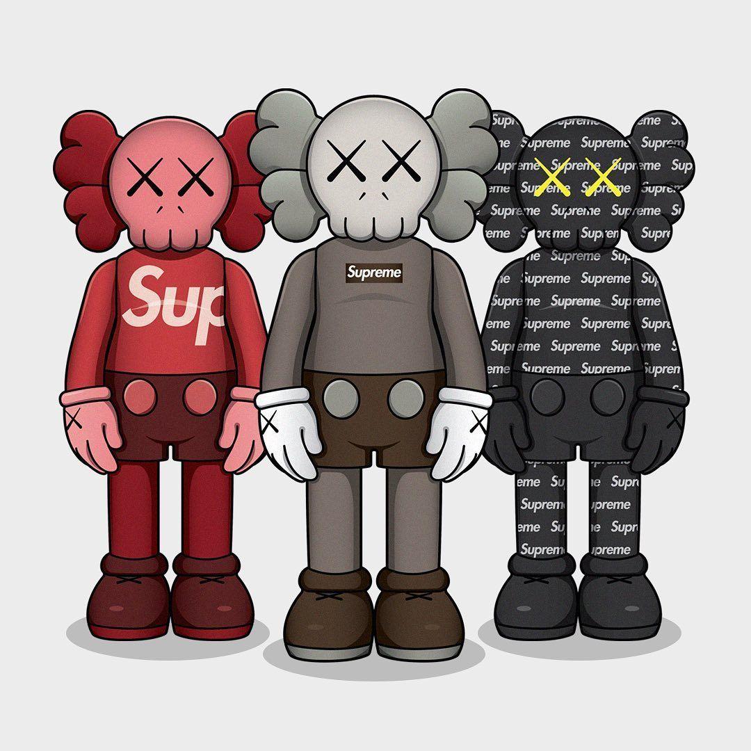 Supreme Kaws Wallpapers Top Free Supreme Kaws Backgrounds Wallpaperaccess