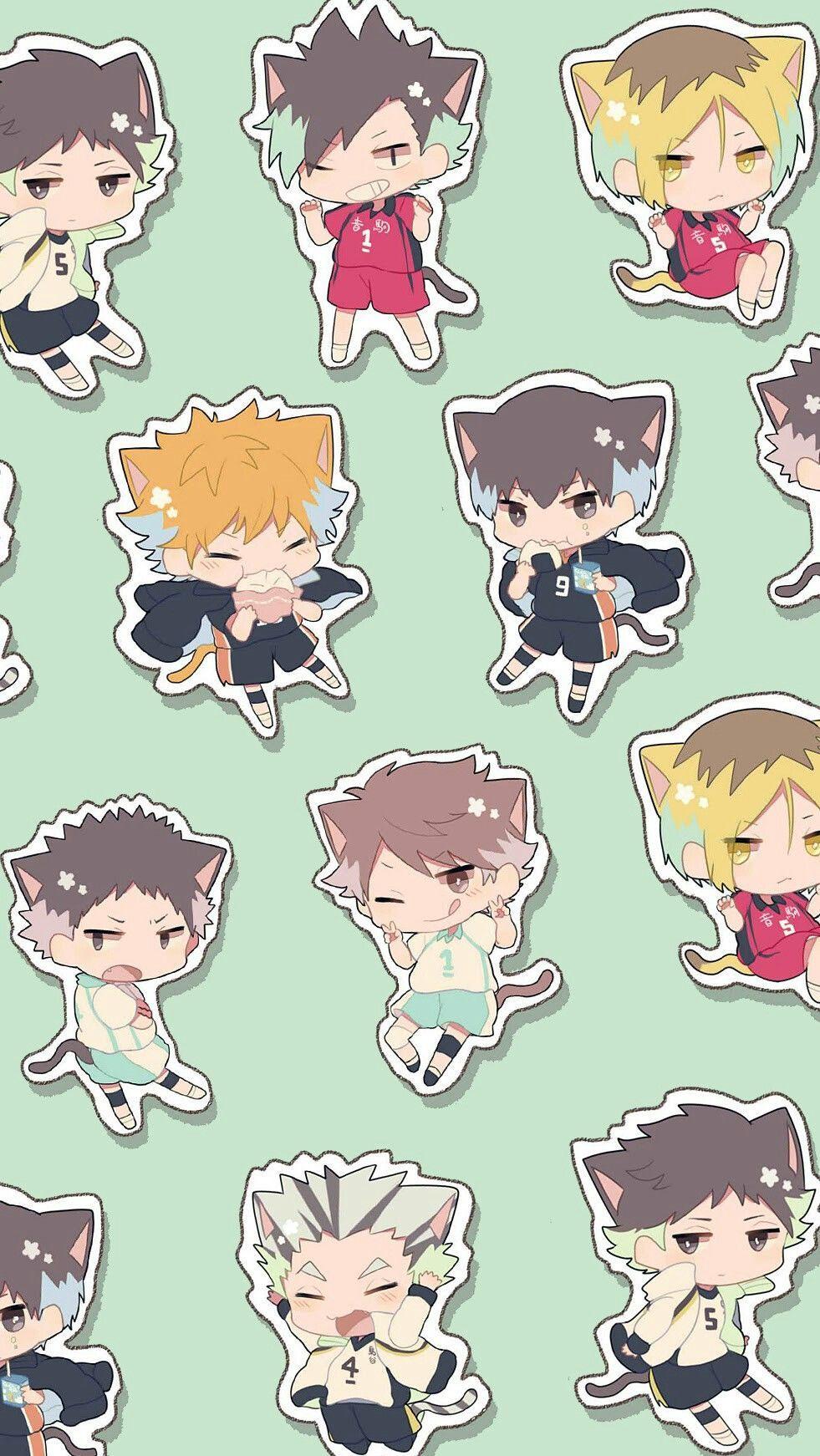 Anime characters wallpaper, haikyuu!!, anime boys,oikawa, hinata shouyou ,kenma . Haikyuu Chibi Wallpapers Top Free Haikyuu Chibi Backgrounds Wallpaperaccess
