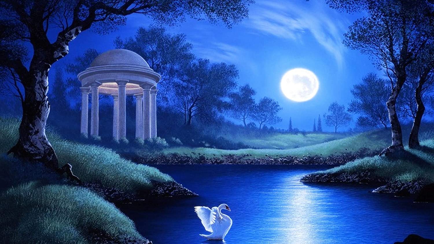 The moon has been a presence in our lives as long as we've existed on this earth. Moon Lake Wallpapers Top Free Moon Lake Backgrounds Wallpaperaccess