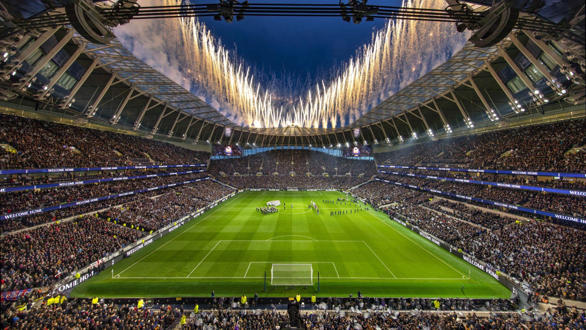 That makes it bigger than fierce rivals arsenal's emirates stadium, which holds just 60,260. Tottenham Hotspur Stadium Wallpapers Top Free Tottenham Hotspur Stadium Backgrounds Wallpaperaccess