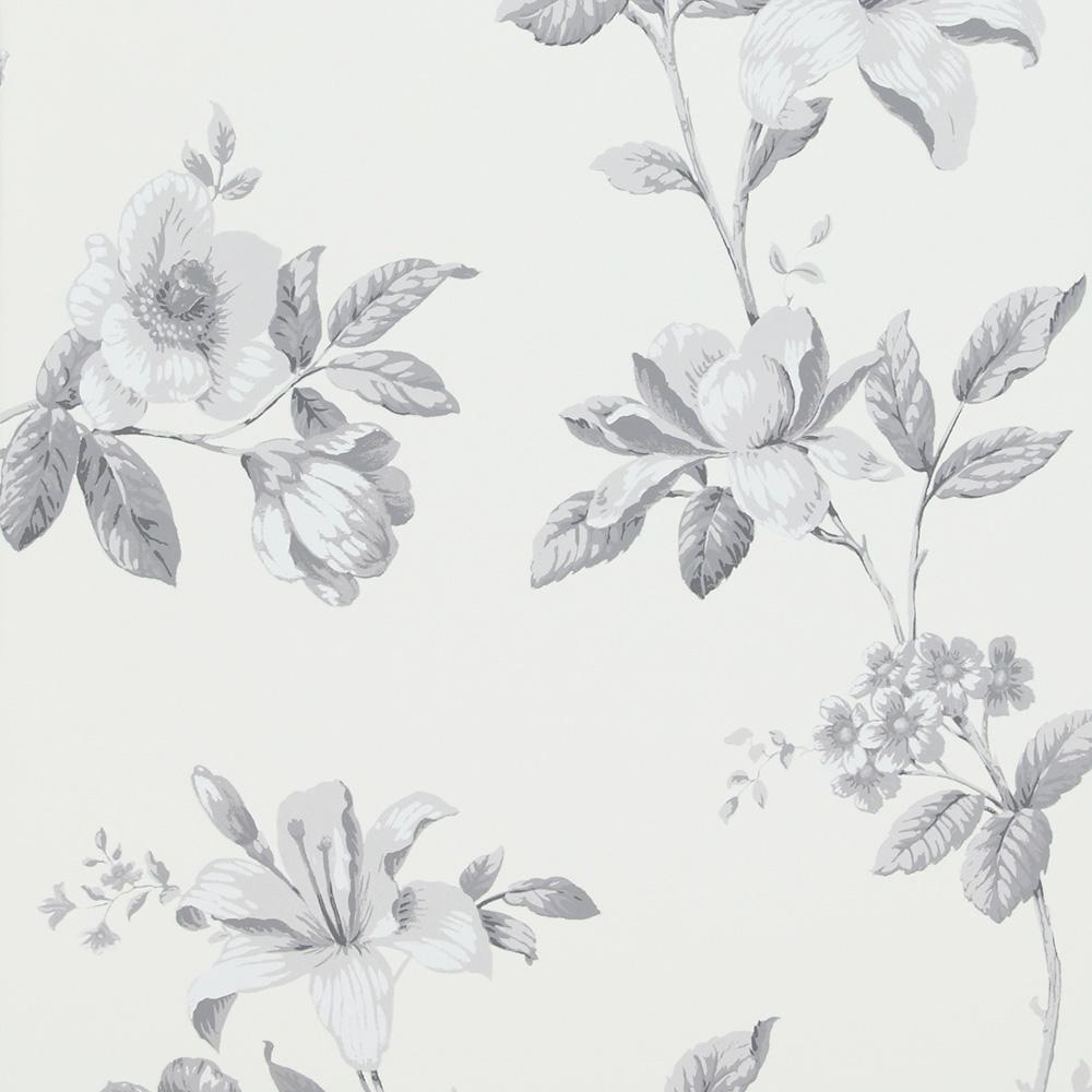 Floral background for wallpaper, paper and fabric. Grey Flower Wallpapers Top Free Grey Flower Backgrounds Wallpaperaccess