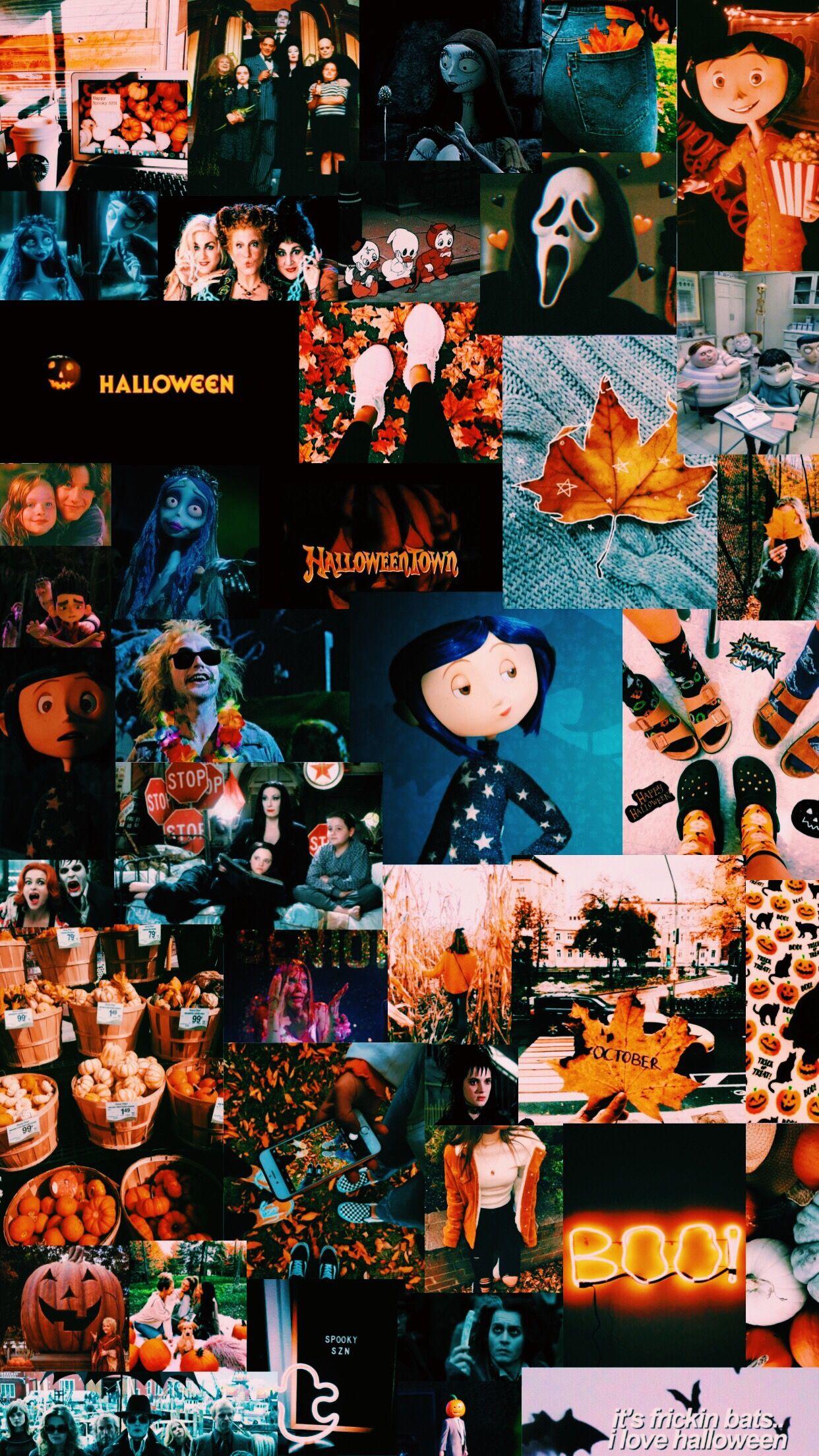 Whether you're going for a cute, funny, basic, or basic instagram caption, these are the best halloween puns and quotes to put alongside your holiday photo. Halloween Collage Wallpapers Top Free Halloween Collage Backgrounds Wallpaperaccess