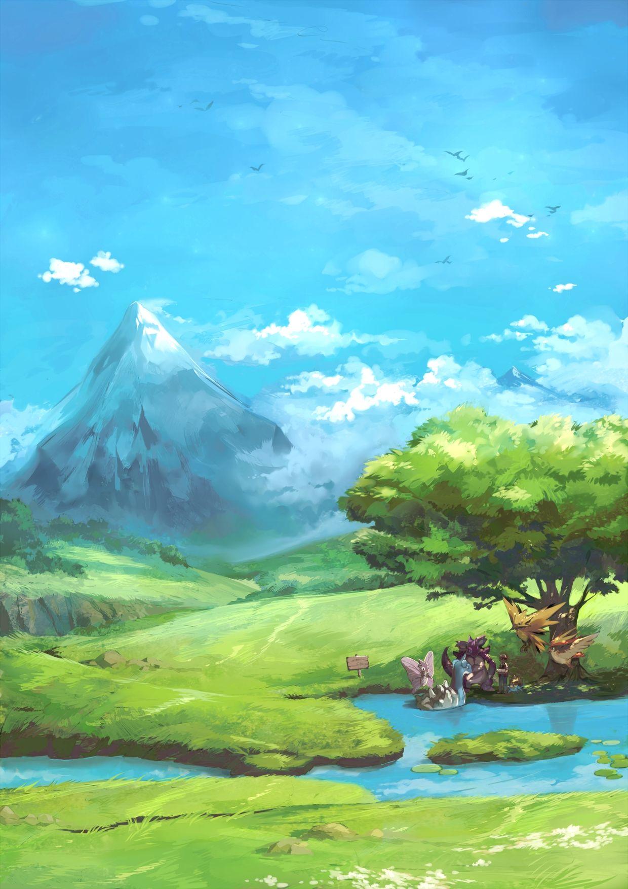 Sword and shield on gba. Pokemon Landscape Wallpapers - Top Free Pokemon Landscape Backgrounds