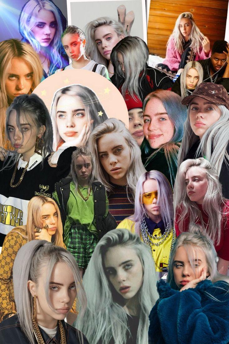 Add that 1930s groove and rhythm. Billie Eilish Wallpaper Laptop Collage