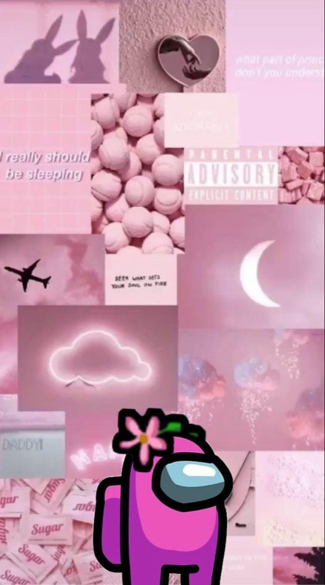 Among Us Pink Wallpapers Top Free Among Us Pink Backgrounds Wallpaperaccess
