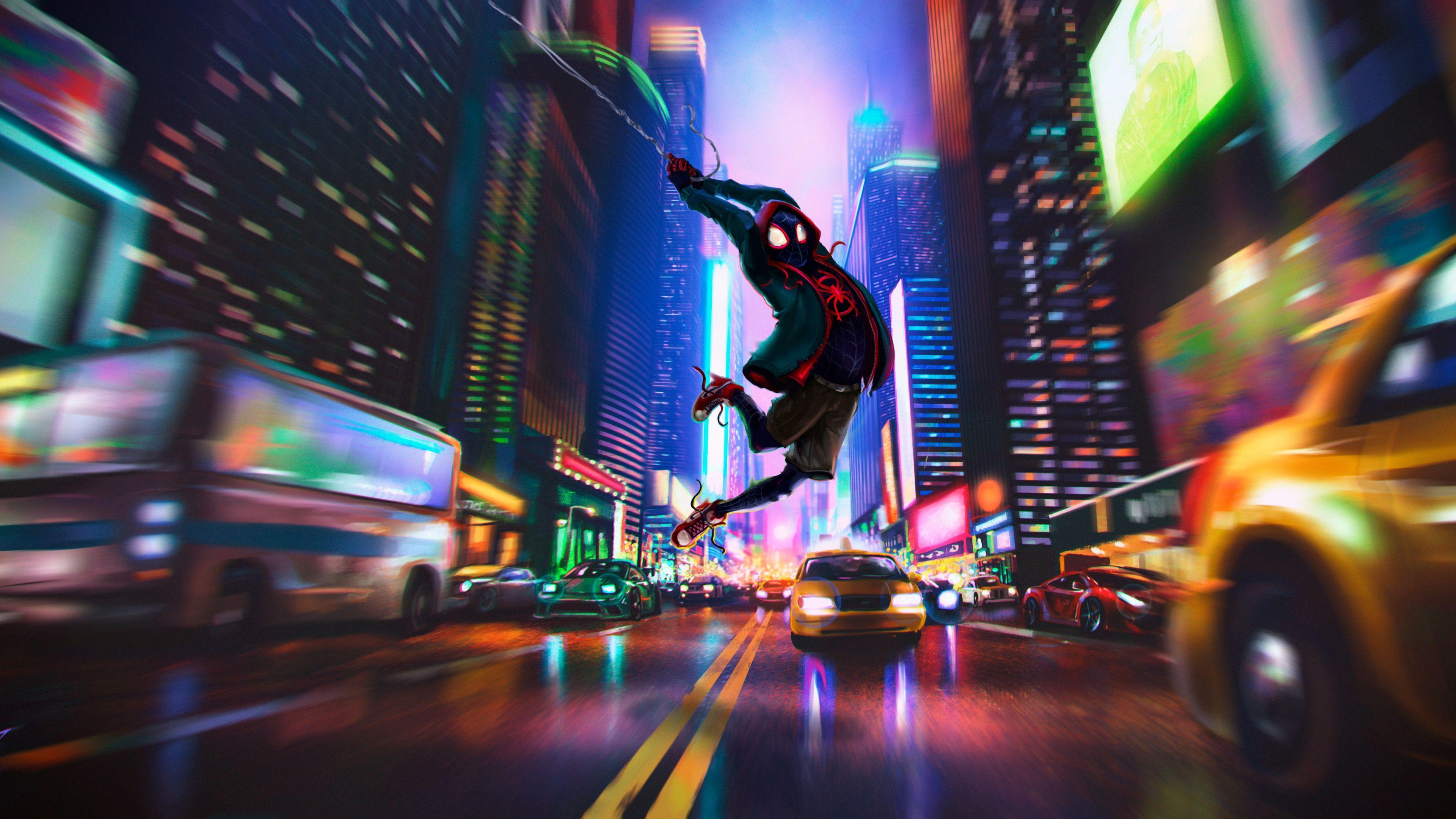 This spider man into the spider verse wallpaper new tab extension is completely free, you will instantly gain access to the vast library of hd . Spider Man Into The Spider Verse 4k Wallpapers Top Free Spider Man Into The Spider Verse 4k Backgrounds Wallpaperaccess