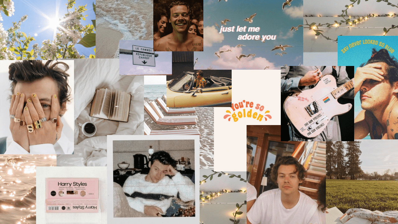 My own laptop needed a change of scenery, and i thought i might as well share my new wallpaper here! Harry Styles Collage Desktop Wallpapers Top Free Harry Styles Collage Desktop Backgrounds Wallpaperaccess