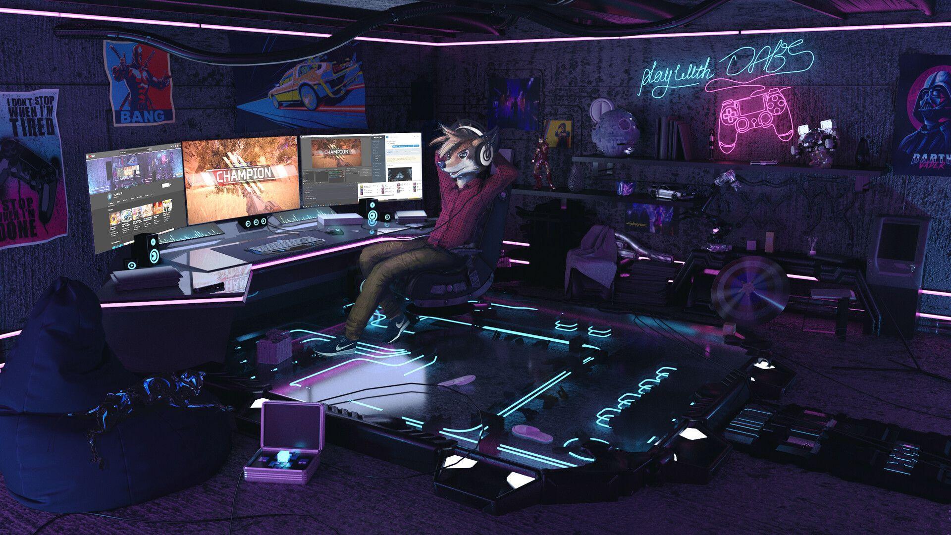 Download and use 100,000+ gaming room stock photos for free. Gamer Room Wallpapers Top Free Gamer Room Backgrounds Wallpaperaccess