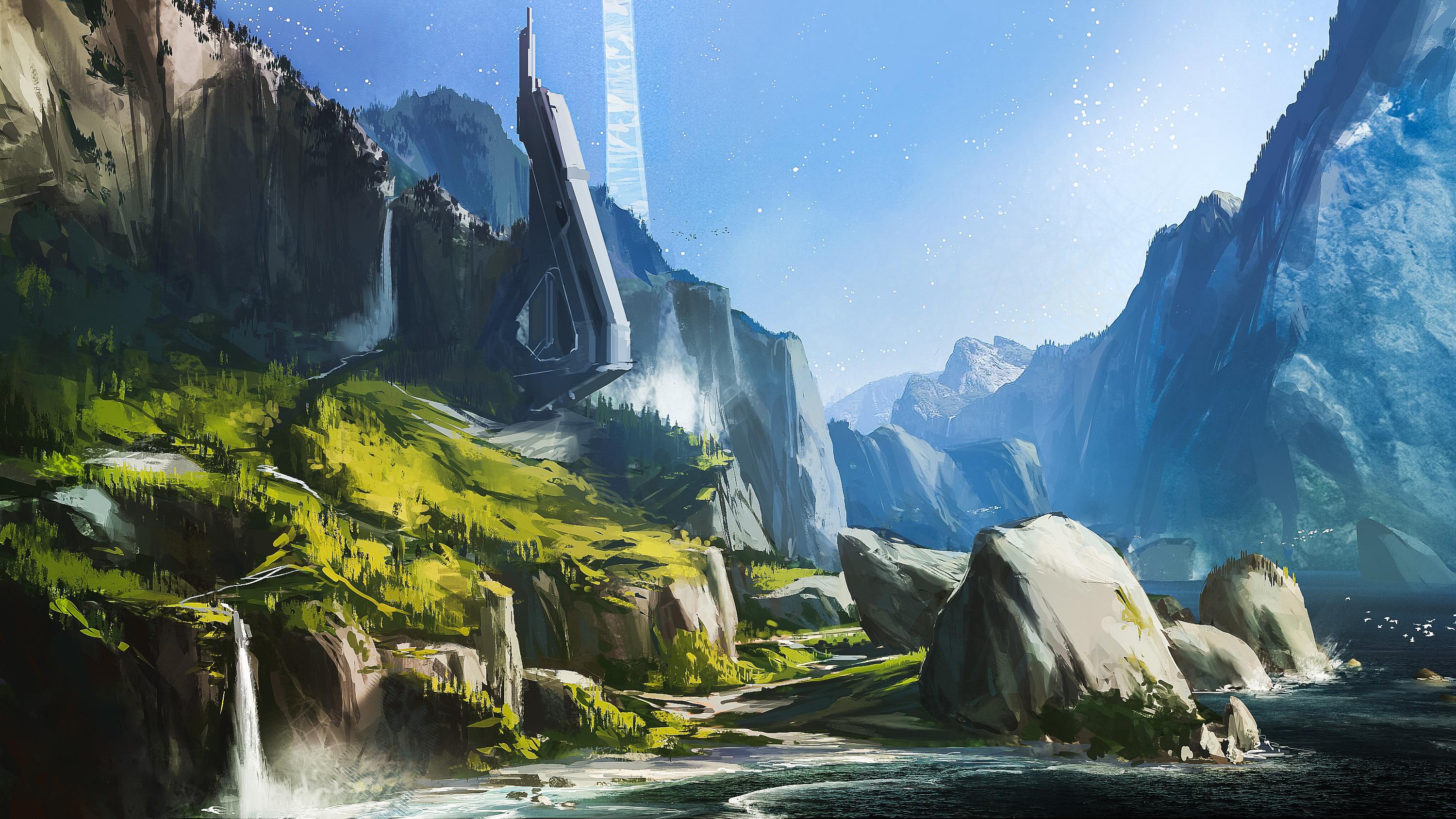 Are you struggling with white lines along the edges in your photos? Halo Landscape Wallpapers Top Free Halo Landscape Backgrounds Wallpaperaccess