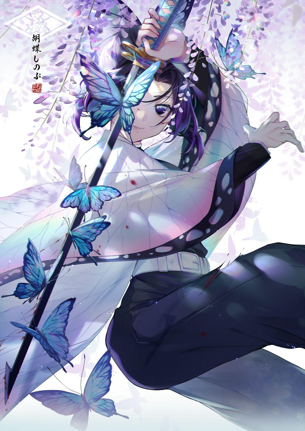 This hd wallpaper is about anime, demon slayer: Shinobu Phone Wallpapers Top Free Shinobu Phone Backgrounds Wallpaperaccess